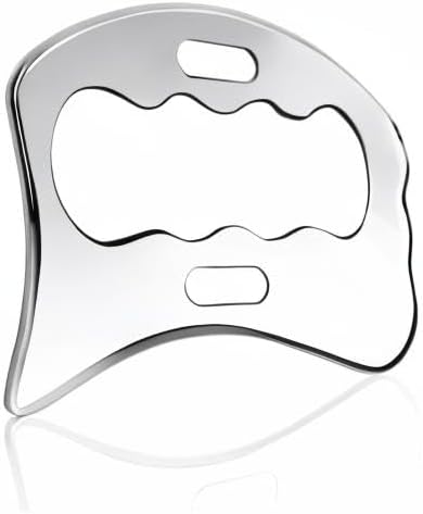 Guasha Massage Tool, Grade Stainless Steel Scraping Tool for Soft Tissue Upgrade Physical Therapy Stuff,Used for Back, Legs, Arms,Neck,Shoulder, Gua sha Tool