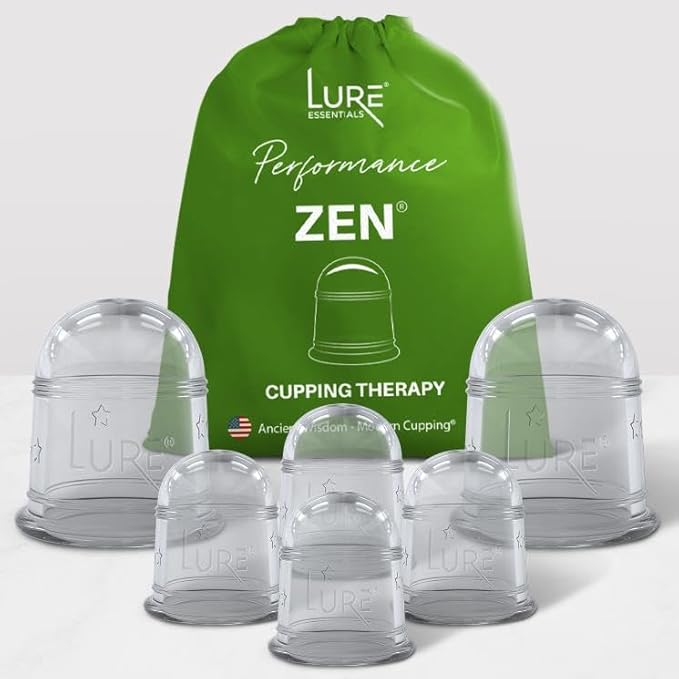 Silicone Cupping Therapy Set 6 Professional Massage Cupping Cups for Cupping Therapy Cup Kit for Massage, Myofascial Release, Cellulite Reduction