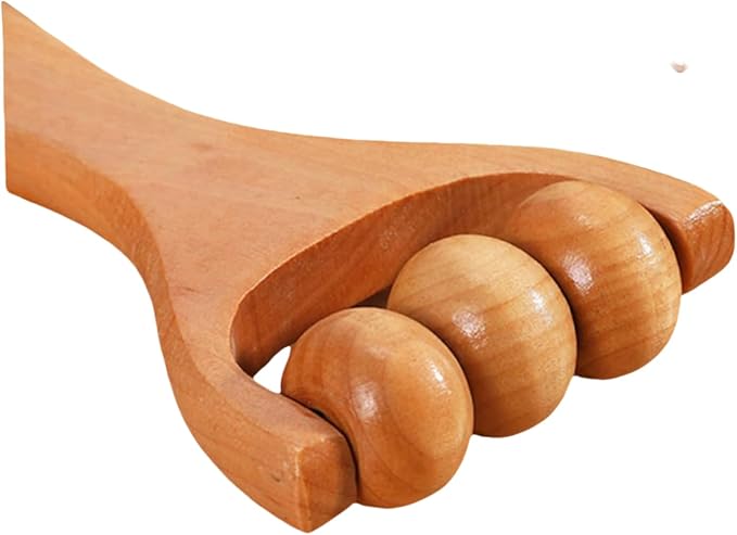 Wooden Foot Massager Tool with Roller - Ultimate Foot Roller Massage Device for Pain Relief, Natural Wood Massage Tools for Relaxation