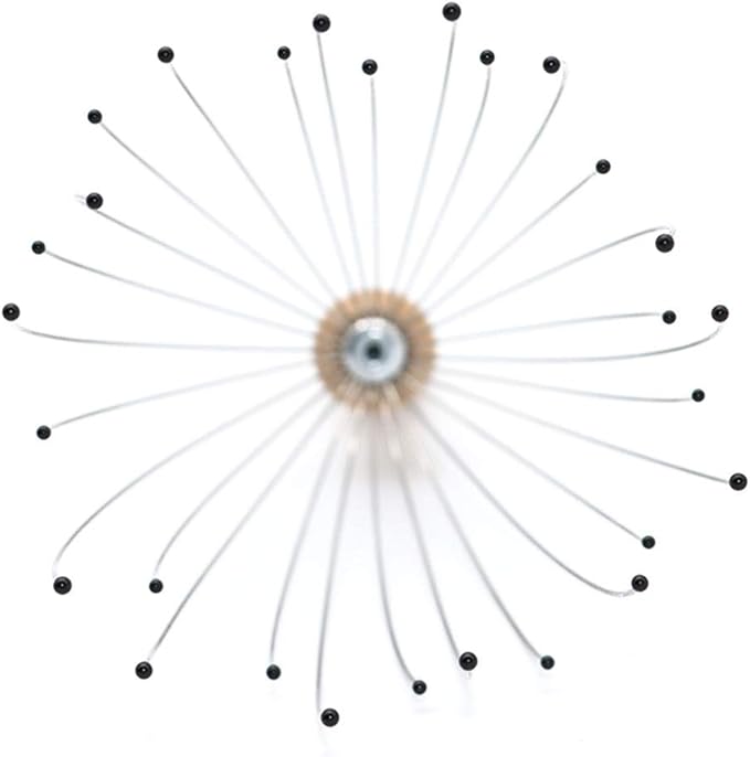 USAGA 28 Finger Head Scratcher, Head Massager, Scalp Massager for Scalp Body Relaxing Wood Handle (1 Pack)