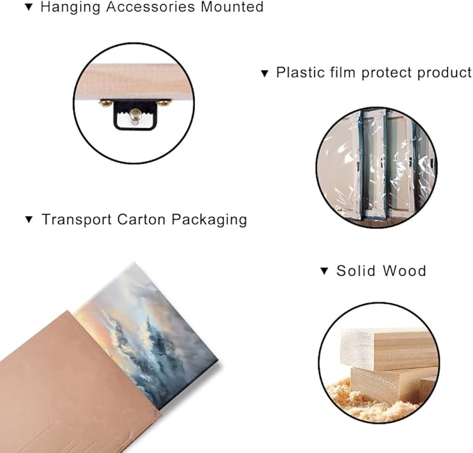 LASMOND Beautiful Colorful Grassland by Riverbank Landscape Wall Art Decor Artwork for Bedroom (24x48 Inches)