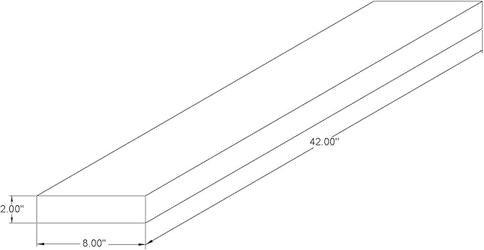 Joel's Antiques - 42 Inch Wooden Floating Shelves for Wall - 42x8x2 in - Made of Natural Wood - Heavy Duty Rustic Wall Shelves for Bedroom - Perfect for Living Room, Kitchen - Mocha