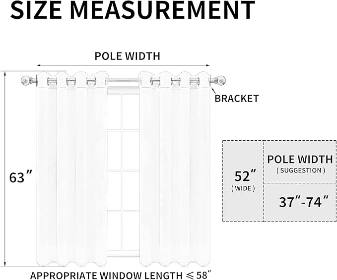 Easy-Going Blackout Curtains for Bedroom, Solid Thermal Insulated Grommet and Noise Reduction Window Drapes, Room Darkening Curtains for Living Room, 2 Panels (52x63 in,Natural)