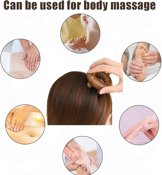 Wood Therapy Abdominal Massage Tools,Lymphatic Drainage Massager, Body Sculpting Scraping Tools for Muscle Pain Relief, Anti Cellulite, Body Contouring and Shaping