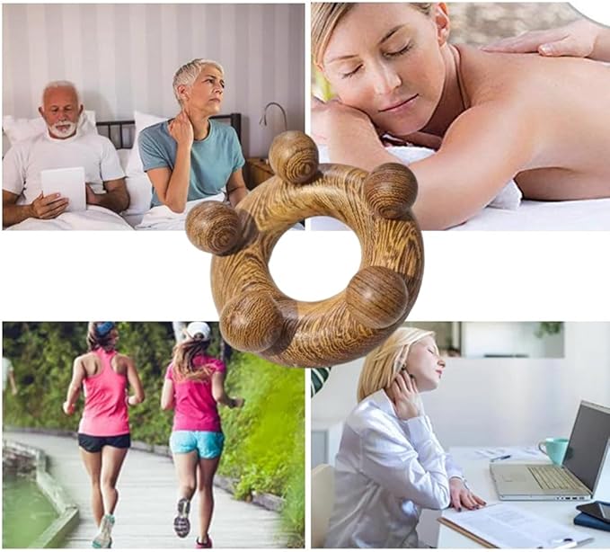 Wood Therapy Abdominal Massage Tools,Lymphatic Drainage Massager, Body Sculpting Scraping Tools for Muscle Pain Relief, Anti Cellulite, Body Contouring and Shaping