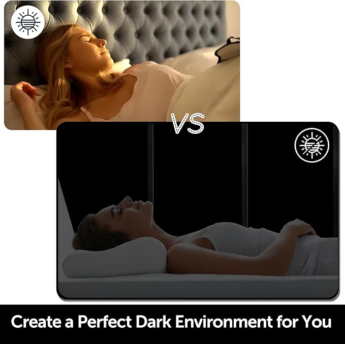HIDBEA Mirror Blackout Window Film,100% Light Blocking Room Darkening Window Privacy Film,Mirror Glass Window Film Heat Control,Removable Window Cover Tint for Day Sleep(Mirror Black,17.3in x 13.1ft)
