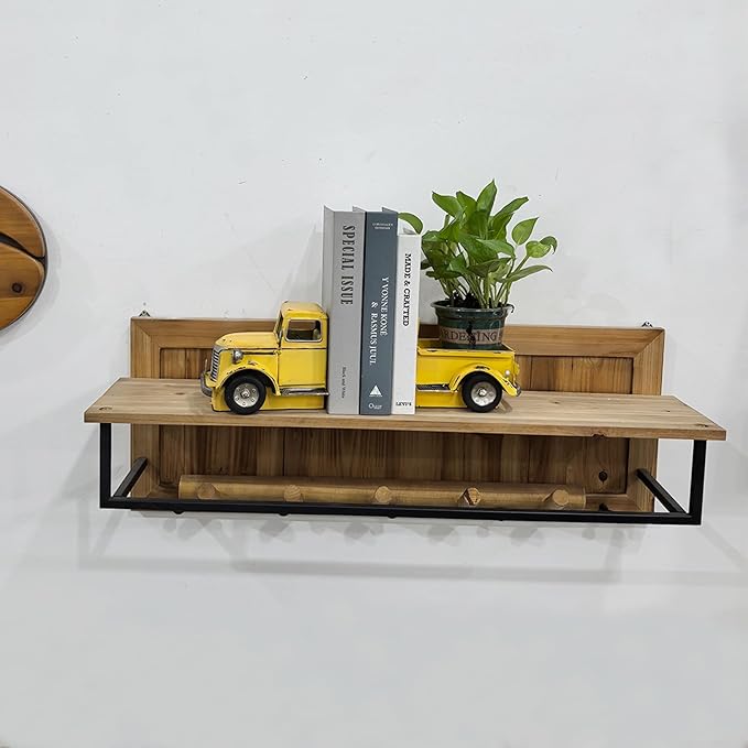 Decorative Book Ends Vintage Bookends: Metal Truck Book Stopper for Kid Books for Grandson Men Teen - Farmhouse Decor for Bookcase Shelf Table Coffee Bar Office Home Yellow