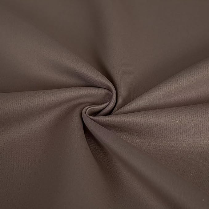 Blackout Curtains 90 Inch Length for Bedroom, Thermal Insulated Blackout Curtains 2 Panels Set, Solid Grommet Privacy Room Darkening Drapes for Living Room Windows(W52 x L90, Khaki)