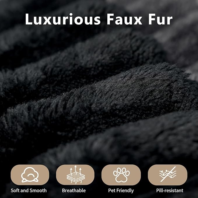 Modern Down Filled Sigle Middle Seat, Cloud Modular Sectional Sofa, Contemporary American Wide Deep Seat Couches for Living Room Apartment and Bedroom,No Assembly Required,Black