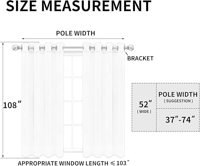 Easy-Going Blackout Curtains for Bedroom, Solid Thermal Insulated Grommet and Noise Reduction Window Drapes, Room Darkening Curtains for Living Room, 2 Panels (52x108 in,Light Gray)