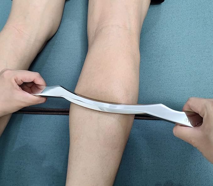 Stainless Steel Muscle Scraper Tool Set, 4-Piece Professional Physical Therapy Massage Tools with Storage Case