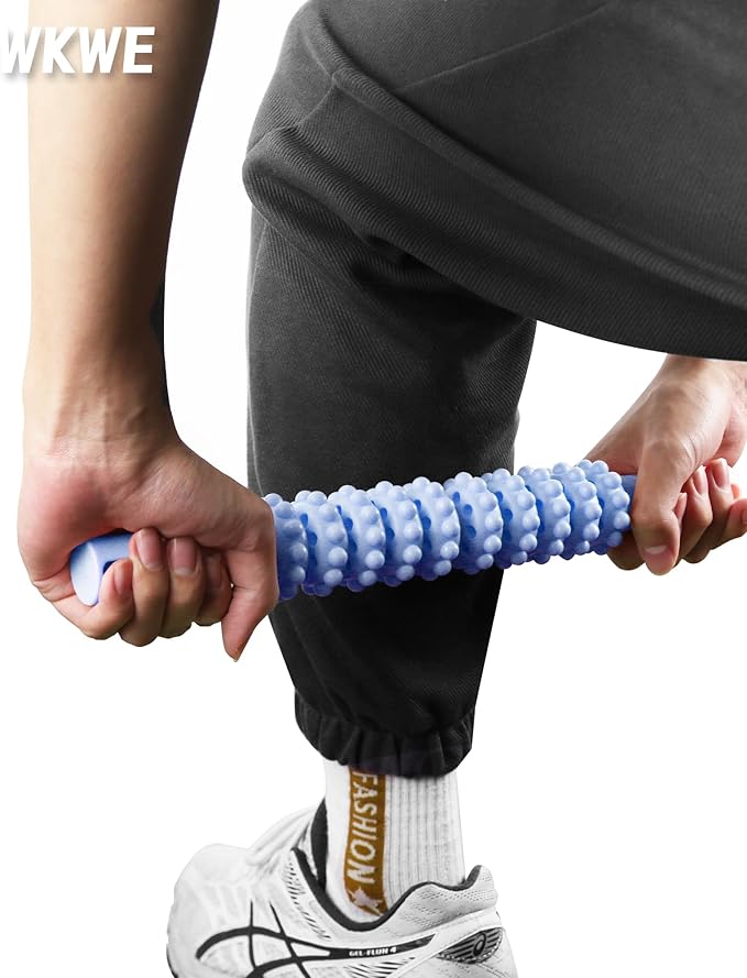 Muscle Roller Stick with Trigger Points - Bendable Body Massage Stick to Help Legs, Back, Neck Recovery, Relief Muscle Soreness, Cramping and Tightness