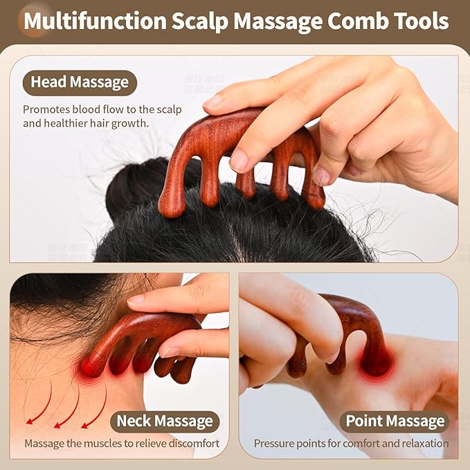 Wood Therapy Massage Tools 5-in-1 Lymphatic Drainage Massager for Muscle Pain Relief Maderoterapia Kit, Anti-Cellulite, Body Shaping&Contouring (set1)