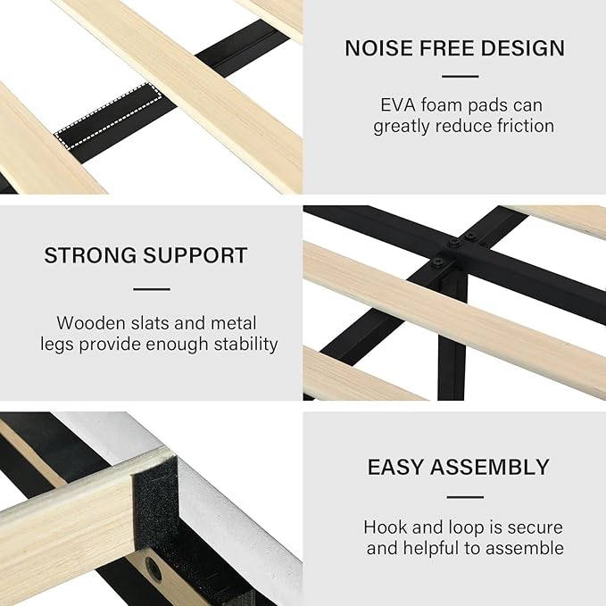 Full Size Bed Frame with Headboard, Velvet Upholstered Platform Bed with Vertical Channel Tufted Design, No Box Spring Required, Easy Assembly, White