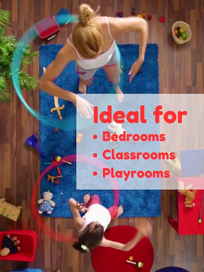 KOECKRITZ Soft and Colorful Kids Classroom Area Rugs (Passes Flammability Pill Test) Many Sizes and Bright Colors to Select from (5' Round, Lemon)