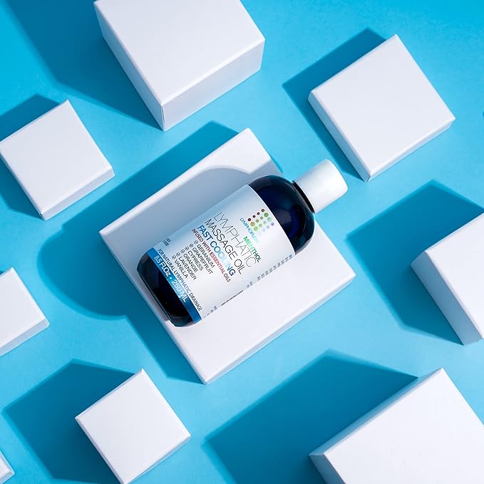 Lymphatic Drainage Massage Oil with Arnica & Coconut Oil, Cooling Menthol for Relief, Post Surgery Recovery & Lipedema, Liposuction, 360 Lipo, BBL, Tummy Tuck, Fibrosis Treatment, 8.5 Oz