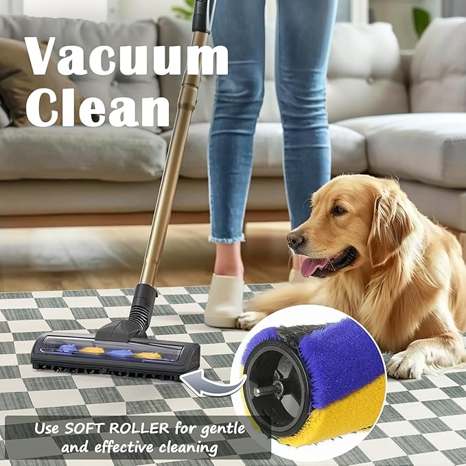 jinchan 2x3 Kids Area Rug Washable Indoor Entryway Doormat Modern Checkered Geometric Lattice Small Rug Non Slip Soft Carpet for Nursery Room Bedroom Bathroom Home Grey