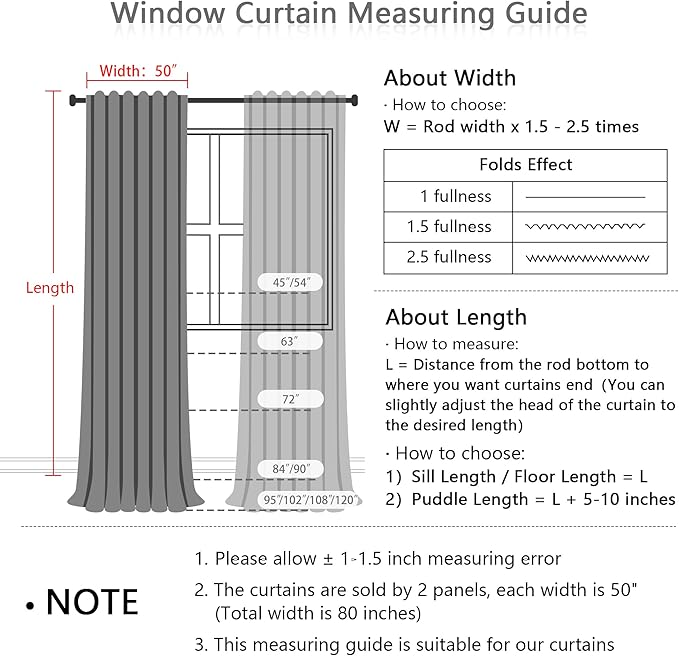 MYSKY HOME White Curtains for Living Room, Semi Sheer Curtains & Drapes Light Filtering Farmhouse Country Boho Style Back Tab Draperies for Sliding Glass Door (Customsize, Pure White)