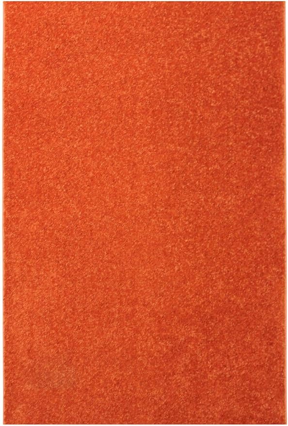 KOECKRITZ Soft and Colorful Kids Classroom Area Rugs (Passes Flammability Pill Test) Many Sizes and Bright Colors to Select from (7' x 7', Tangerine)