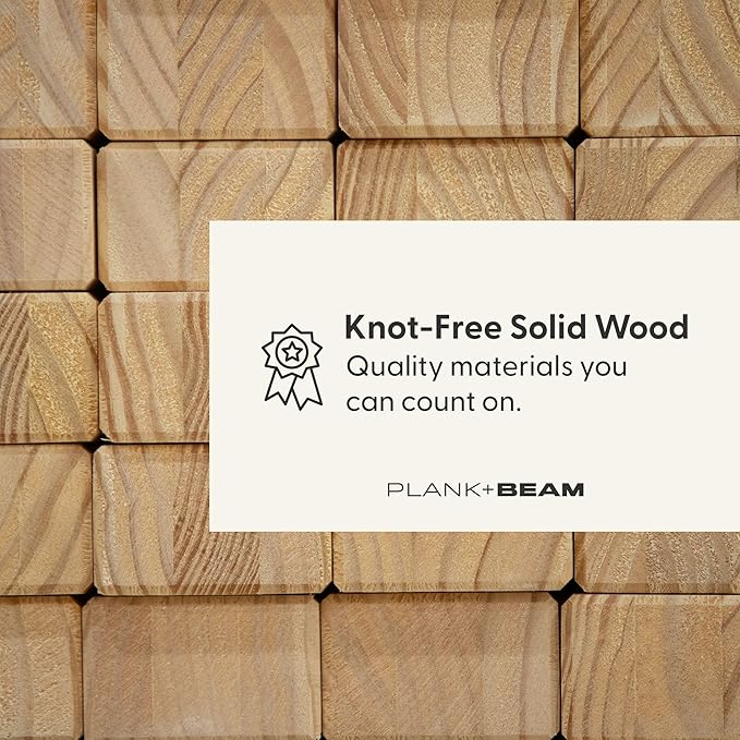 Plank+Beam Solid Wood Console Table, 36 Inch, Sofa Table, Narrow Entryway Table for Hallway, Behind The Couch, Living Room, Foyer, Easy Assembly, Seashell
