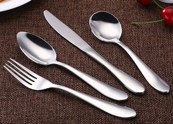 VANRA 4-Piece Children Forks Set Stainless Steel Kids Dinner Forks Child Silver Cutlery Set 5.7-inch (4 forks)
