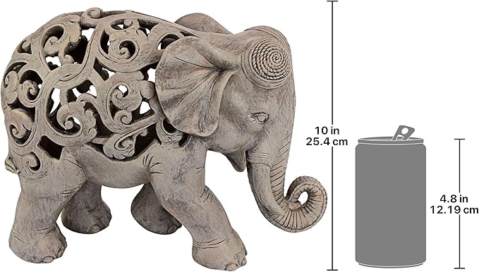 Design Toscano Anjan the Elephant Jali Sculpture