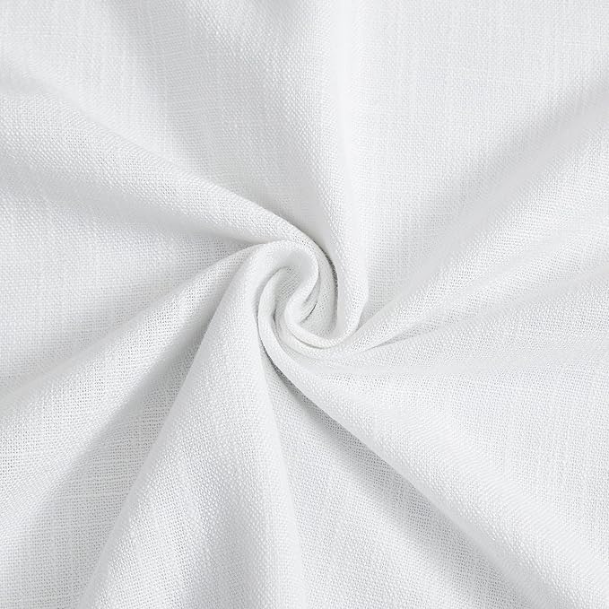 Vision Home White Pinch Pleated Full Blackout Curtains Thermal Insulated Window Curtains 120 inch for Living Room Bedroom Room Darkening Pinch Pleat Drapes with Hooks Back Tab 2 Panel 40" Wx120 L