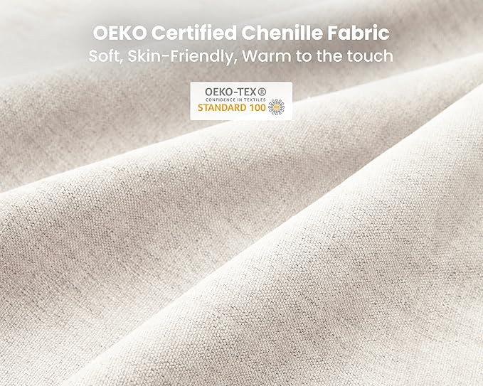 Oversized Modular Sofa, Extra Deep Cloud Chenille Sectional Couch with Ottoman Chaise, Fluffy Chenille 2 Seater Sofa Bed for Living Room, Villa (Loveseat Sofa, Chenille White)