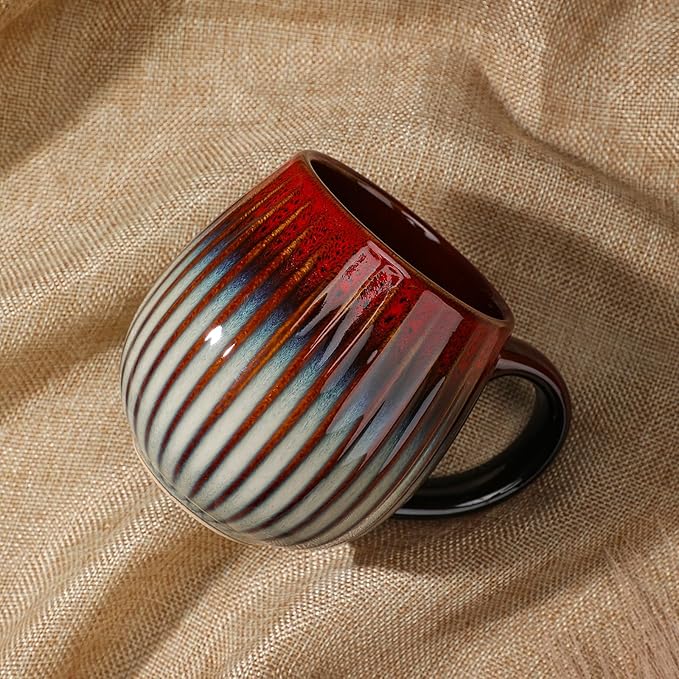 CosyCorner Ceramic Coffee Mug, 17 oz Large Coffee Cups for Home and Office, Ceramic Cup for Coffee & Tea(A)
