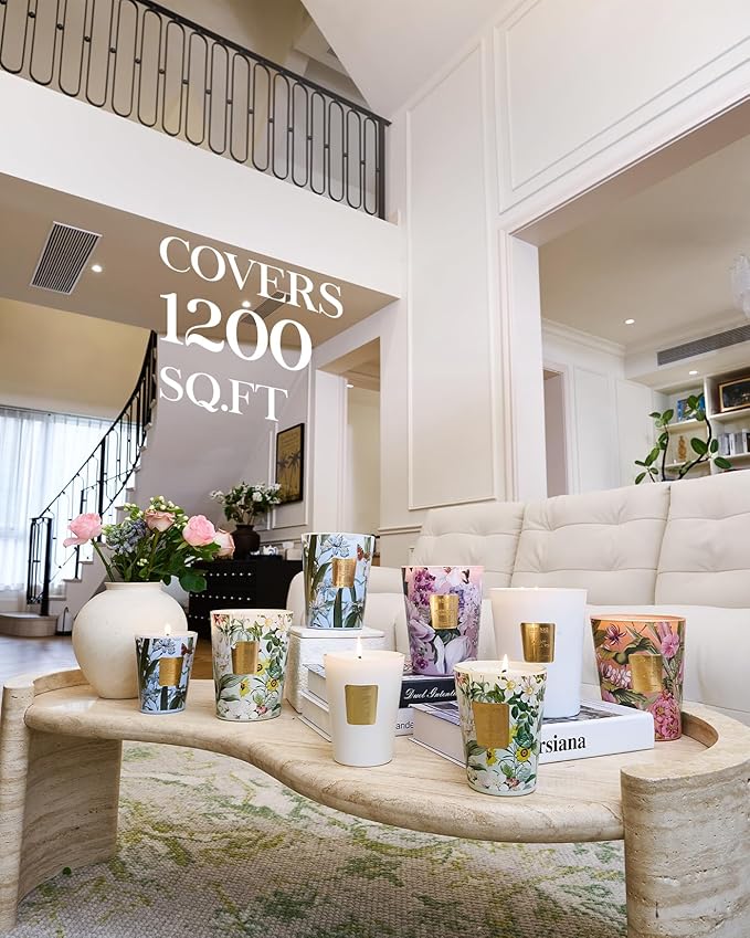 M&SENSE Pumpkin Spice Scented Candle, Soy Candles 14.1oz 60H Burn Time Slow Burning, Fall Scent Unique Halloween Gifts Home Decor