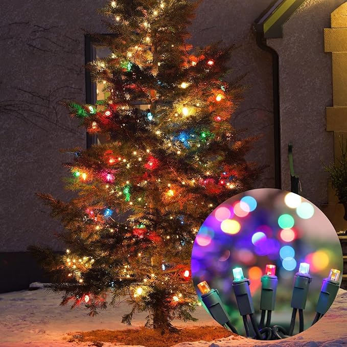 150 Count Multicolor- String Lights - LED Christmas Lights, Mini led Lights for Indoor Outdoor Home Holiday Party Wedding Independence Day Decoration