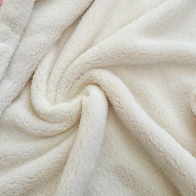 UKELER Sherpa Bed Blanket 80 × 90 inch, Ultra Soft Queen Size Throw Blanket for All Season, Cozy Plush Arch Fleece Blankets for Bedroom Living Room Dorm Hostel Sofa Camping, Light Green