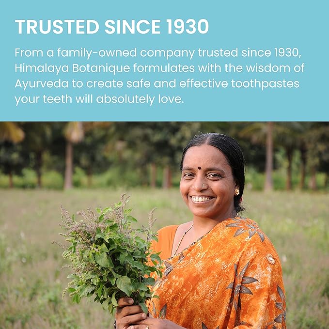 Himalaya Botanique Whitening + Hydroxyapatite Toothpaste for Whiter Teeth & Fresher Breath, Fights Plaque with Hydroxyapatite Support & Mint Flavor, Fluoride Free, SLS Free, & Vegan, 4.0 oz, 2 Pack