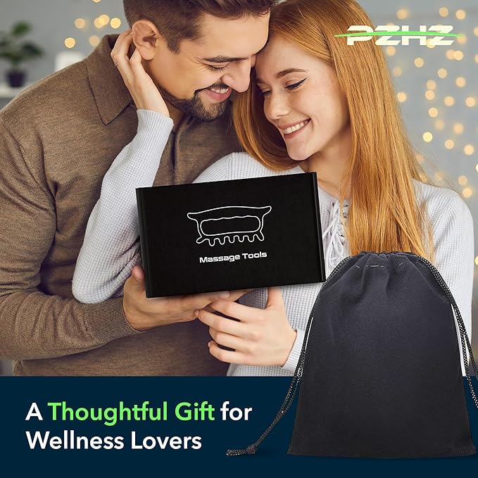 PZHZ® Fascia Massage Tool Blaster for Deep Tissue, Muscle Knots,Cellulite, Myofascial Release & More – All-in-One Full Body Tension Relief, Back & Neck Massager