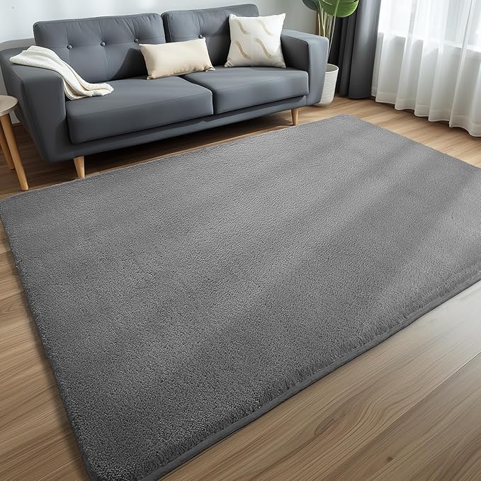 Sour Lemon 9x12 Area Rugs for Living Room, Soft Large Area Rug Fluffy Rugs for Bedroom,Machine Washable Area Rug Non Slip Carpet Rug for Living Room Playroom Kids Room Home Decor