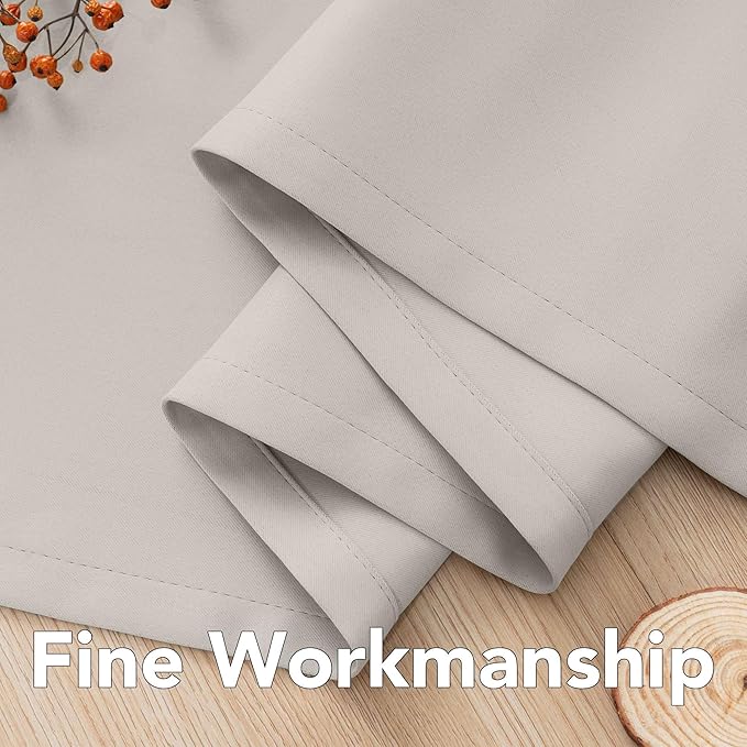 H.VERSAILTEX Room Darkening Curtains 84 Inches Long for Living Room Light Reducing Blackout Curtains for Bedroom Thermal Insulated Window Treatment Panels Grommet Top 2 Panels, 42 x 84 Inches - Ivory