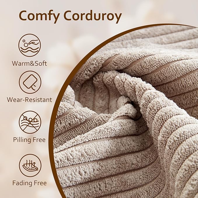 HOOOWOOO Modular Sectional Sofa Couch,Matching Free Combination Cloud Couch Right Arm Chair(Camel Corduroy)