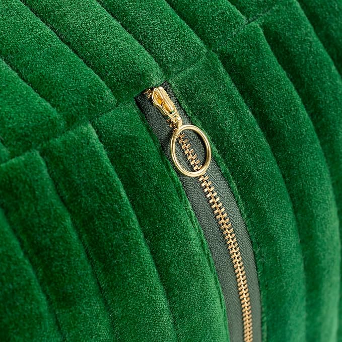 Mark&Day Pouf Ottoman, Rubbach Modern Dark Green Cube Pouf Foot Rest for Living Room, Bedroom and Boho Home Decor (16"x16"x16")