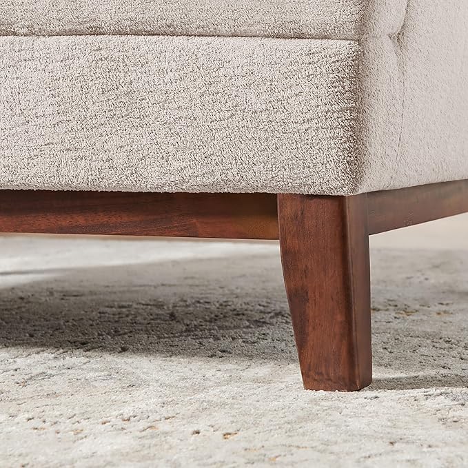 Modern Accent Chair with Terry Fabric, Upholstered Armchair with Spring Package Cushion & Solid Wood Frame, Comfy Lounge Chair for Living Room, Bedroom, or Reading Corner, Terry, Camel