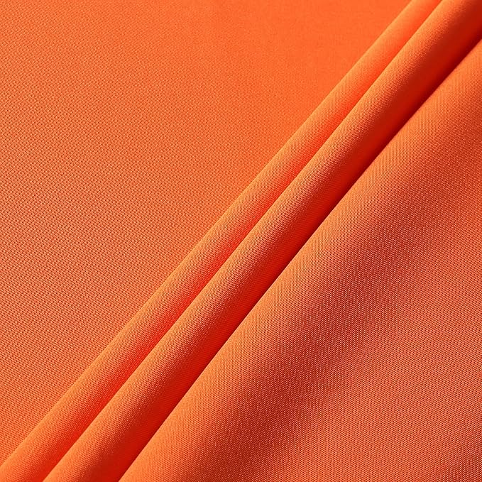 sancua Square Tablecloth - 60 x 60 Inch - Stain and Wrinkle Resistant Washable Polyester Table Cloth, Decorative Fabric Table Cover for Dining Tables, Buffet Parties and Camping, Orange