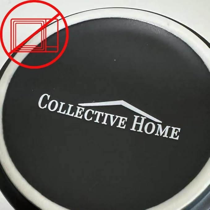 COLLECTIVE HOME - Monogram Ceramic Mugs, 15 oz Golden Initial Black Coffee Cups, Elegant Alphabet Tea Mugs, Elegant Personalized Mug with Gift Box, Unique Mug with Double Side Capital Lette (D)