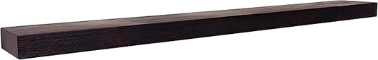 joelsantiques 72 Inch Wooden Floating Shelves for Wall - 72x6x2 in - Made of Natural Wood - Long Heavy Duty Rustic Wall Shelves for Bedroom - Perfect for Living Room, Kitchen - Mocha