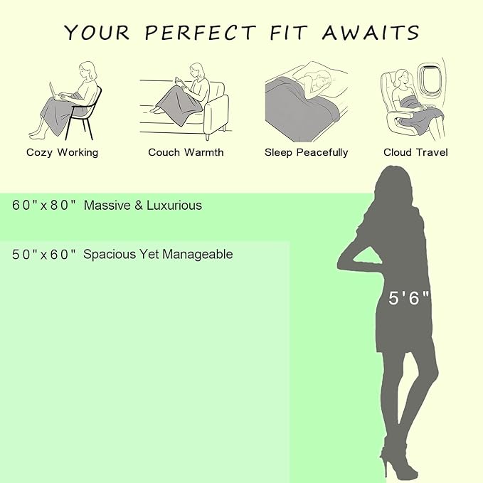 CozeCube Check Knit Throw Blanket, Dusty Blue Checkered Throw for Couch, Decorative Christmas Soft Cozy Warm Knitted Blanket for Bed Sofa Living Room, 50"X60"