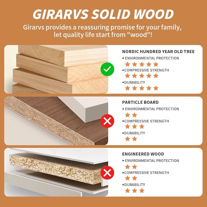 Solid Wood Floating Shelves Set of 2 - Natural, Warp & Crack Resistant 23.62 Inch Wall Shelf with Invisible Brackets Thicker, More Durable for Bathroom, Bedroom, Kitchen, Living Room (Wood, 23.62)