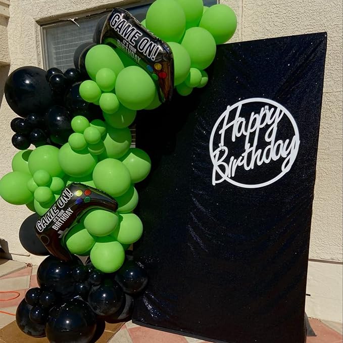 130pcs Lime Green Balloons Different Sizes 18" 12" 10" 5" Light Green Balloons for Birthday Dinosaur Baby Shower St. Patrick's Day Summer Jungle Forest Safari Party Decorations
