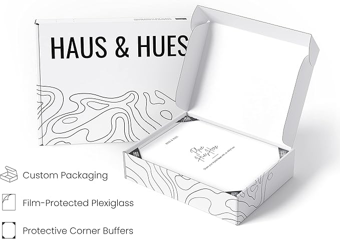 HAUS AND HUES Standalone White Aluminum Frame Set of 1-18x24