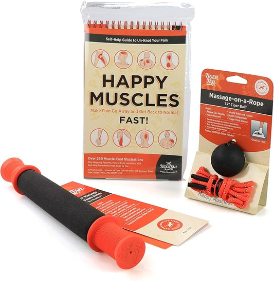 Tiger Tail Foot Muscle Care Kit - Perfect for Massaging Small Muscles in The Foot, Back, and Shoulders