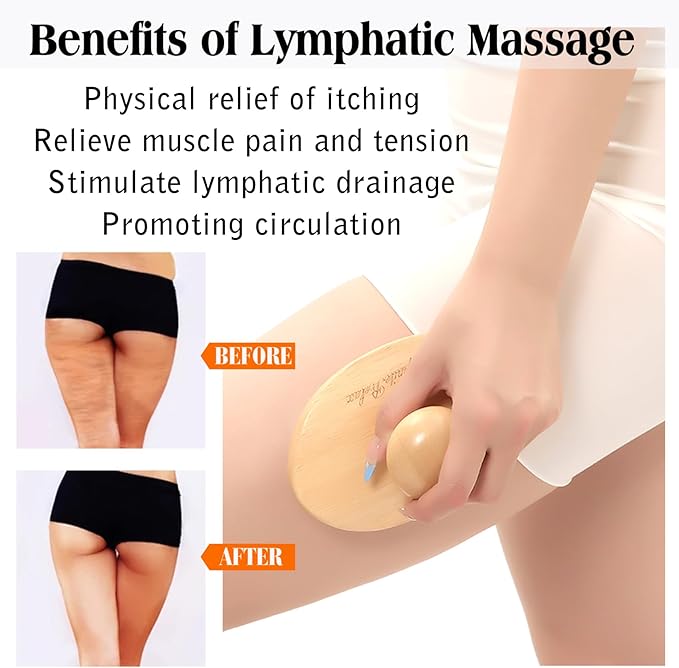 Wood Therapy Massage Tools Cellulite Massager Roller Wooden Body Brush Fascia Blaster Brush Body Shaping Professional Maderoterapia Kit Lymphatic Drainage Massager