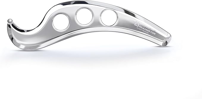 Professional Muscle Scraper Tool - Patented IASTM Massage Tools for Physical Therapy, GuaSha Tool for Body Myofascial Release - Medical Grade 304 Stainless Steel Muscle Scraping Tool - Ellipse Pro