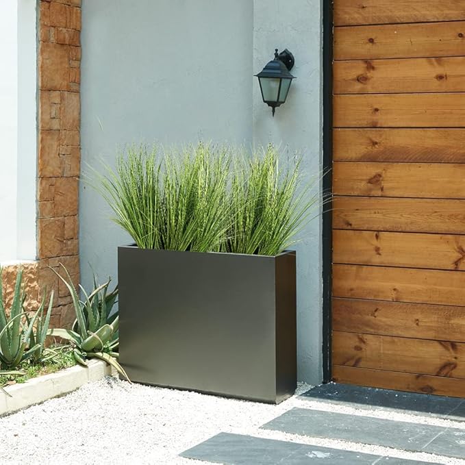 Melorca&Guilla Artificial Plants 6PCS 25.5“ Fake Tall Onion Grass,Faux Grass Plant,Artificial Grass Greenery Shrubs Bushes for Garden Porch Window Box Shop Office Home Décor